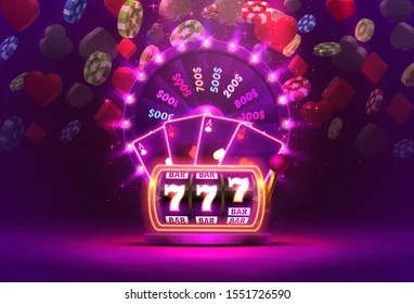 幸运转盘霓虹奖金轮盘游戏